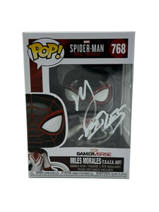 Nadji Jeter Autographed Miles Morales Spider-Man Funko Pop #768