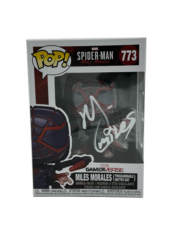 Nadji Jeter Autographed Miles Morales Spider-Man Funko Pop #773