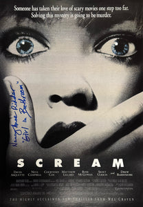 Nancy Anne Ridder Autographed Girl in Bathroom Scream 11x17 Mini Poster