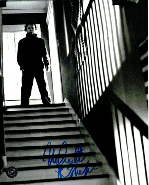 Nick Castle as Michael Myers Halloween Autographed 8x10 Black and White