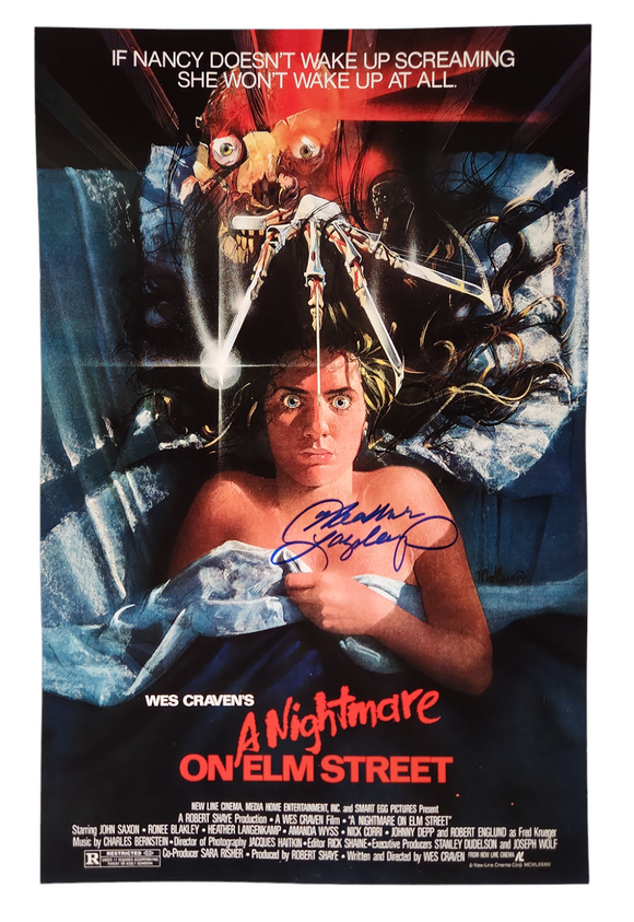 Heather Langenkamp A Nightmare on Elm Street Autographed 11x17 Poster