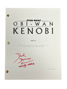 Dmitrious Bistrevsky as Darth Vader in Obi-Wan Kenobi Autographed Script Cover