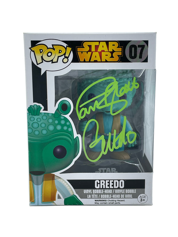 Paul Blake Autographed Greedo Star Wars Funko Pop #07