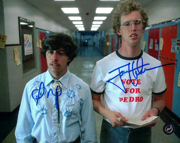 Jon Heder / Efren Ramirez Dual Autographed Napoleon Dynamite and Pedro 8x10 Photo