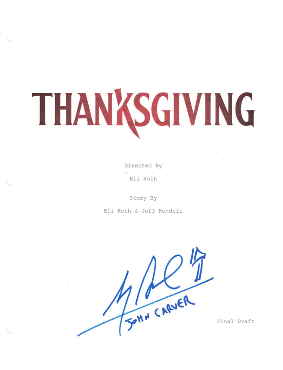 Alex Armbruster Thanksgiving Autographed Script Cover