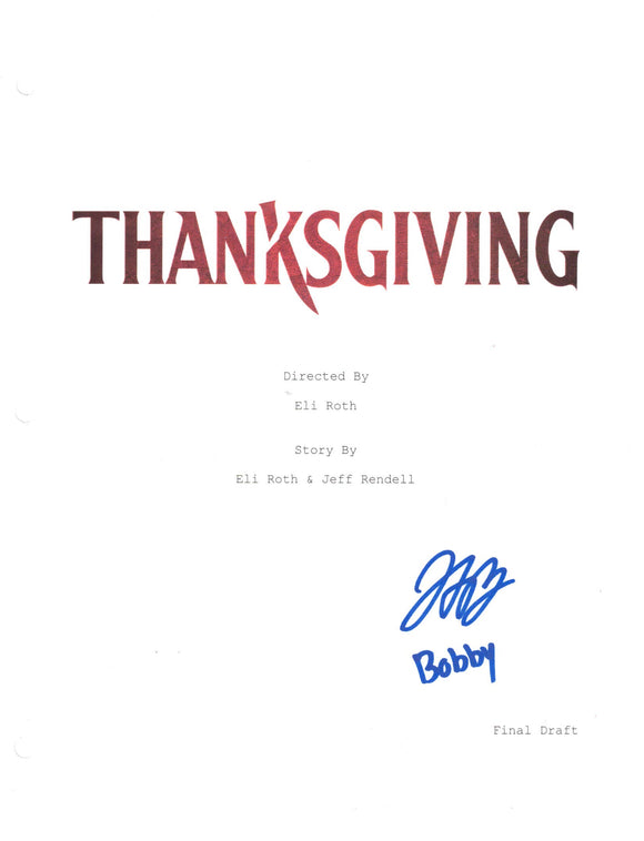 Jalen Thomas Brooks Thanksgiving Autographed Script Cover