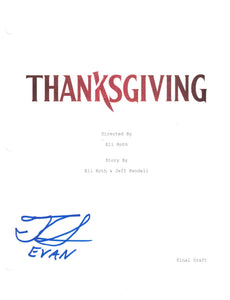 Tomaso Sanelli Thanksgiving Autographed Script Cover