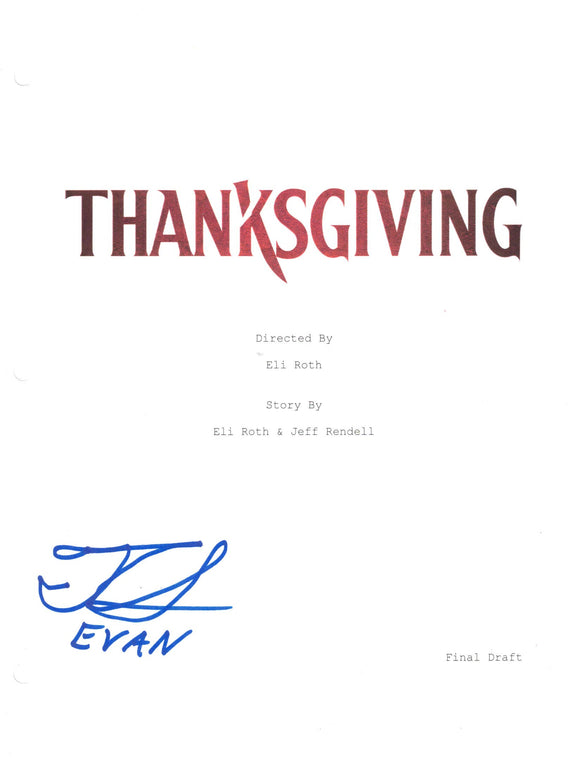 Tomaso Sanelli Thanksgiving Autographed Script Cover