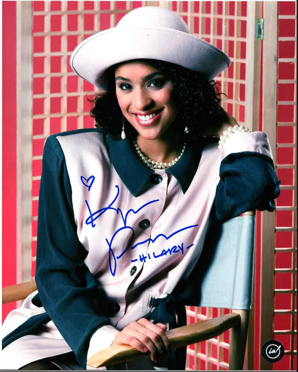 Karyn Parsons Hilary in a Chair The Fresh Prince of Bel Air Autographed 8x10