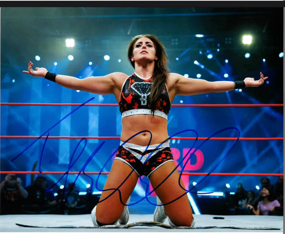 Tessa Blanchard In the Ring TNA Wrestling Autographed 8x10