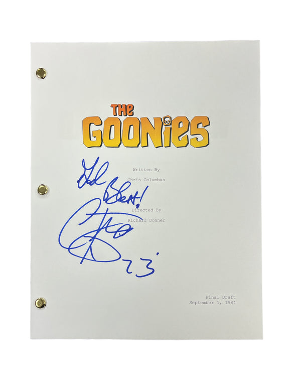 Corey Feldman Autographed Goonies Script