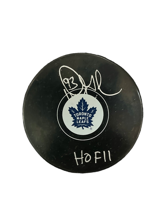 Doug Gilmour Toronto Maple Leafs Autographed Puck