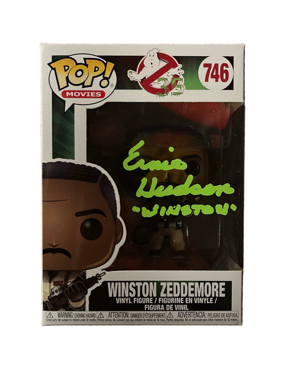 Ernie Hudson Ghostbusters Autographed Funko as Winston Zeddemore