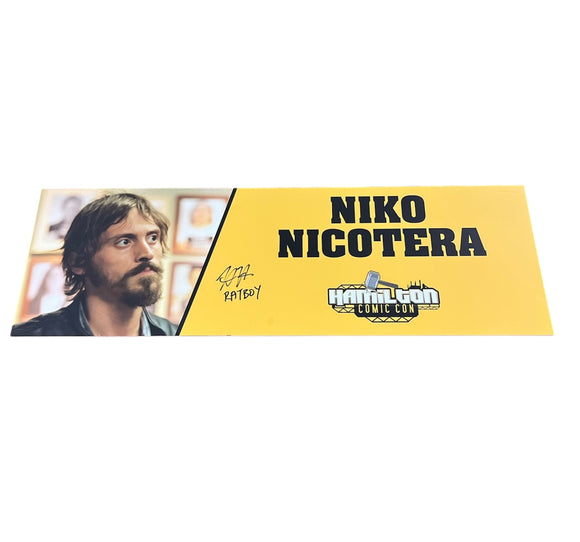 Niko Nicotera Autographed Sons of Anarchy Nameplate