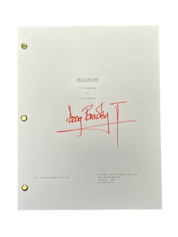 Doug Bradley as Pinhead in Hellraiser Autographed Script