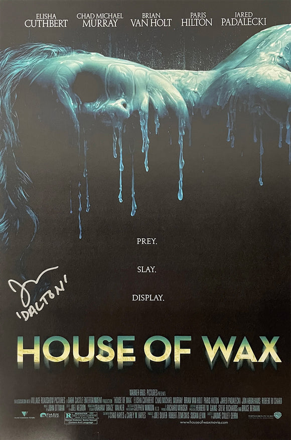 Jon Abrahams Autographed House of Wax 11x17 Poster