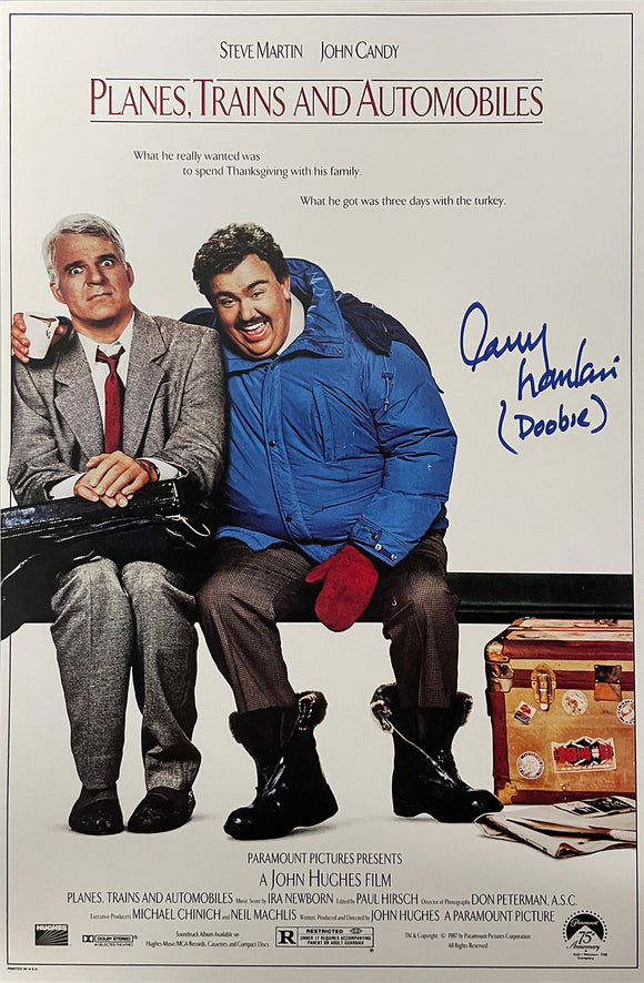 Larry Hankin Autographed Planes, Trains & Automobiles 11x17 Poster