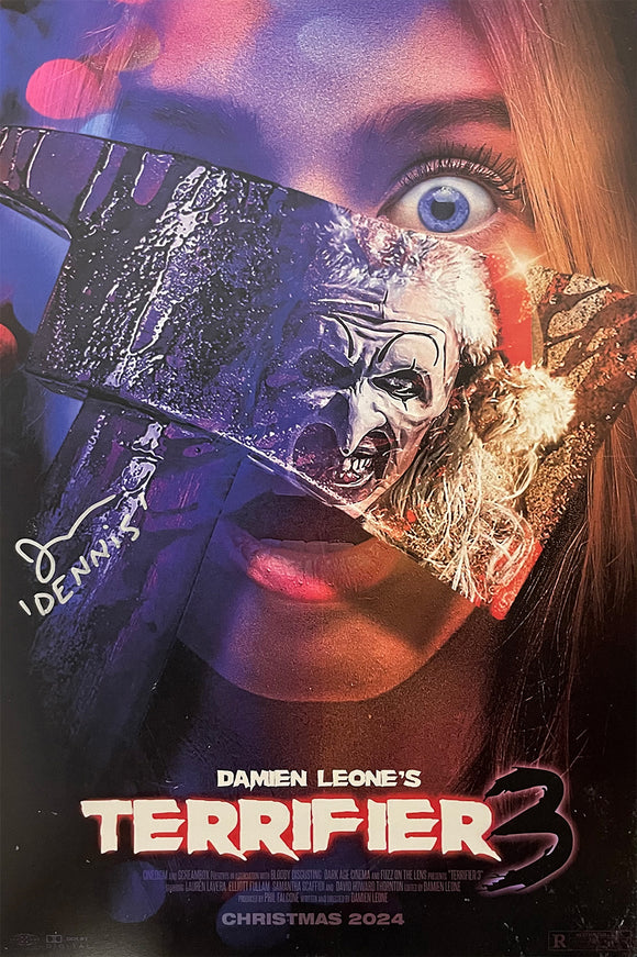 Jon Abrahams Autographed Terrifier 3 11x17 Poster