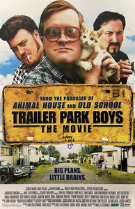 Tyrone Parsons Autographed Trailer Park Boys Movie 11x17 Poster