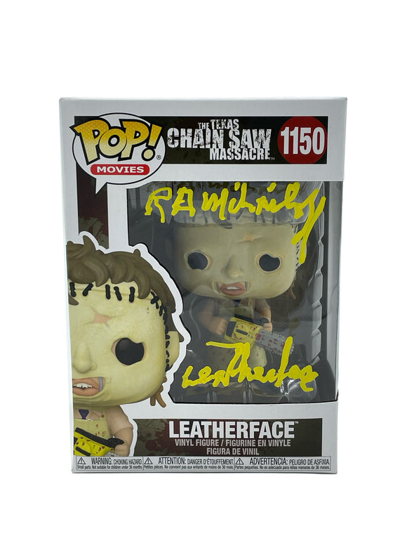 R.A. Mihailoff Autographed Leatherface The Texas Chainsaw Massacre Funko Pop