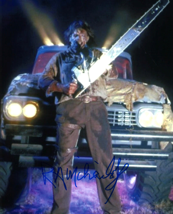 RA Mihailoff Autographed The Texas Chainsaw Massacre III  8 x 10 Photo