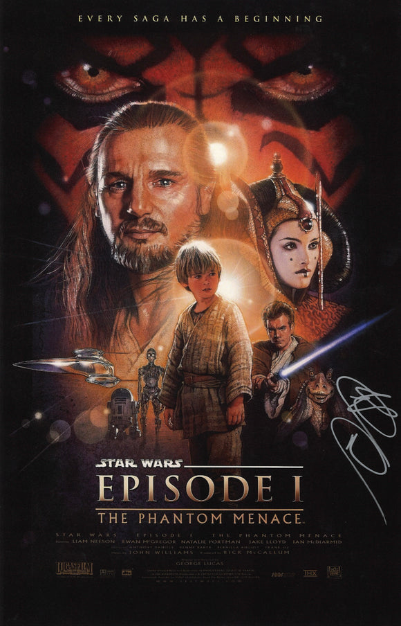 Ray Park Autographed Star Wars: Episode I The Phantom Menace 11 x 17 Poster