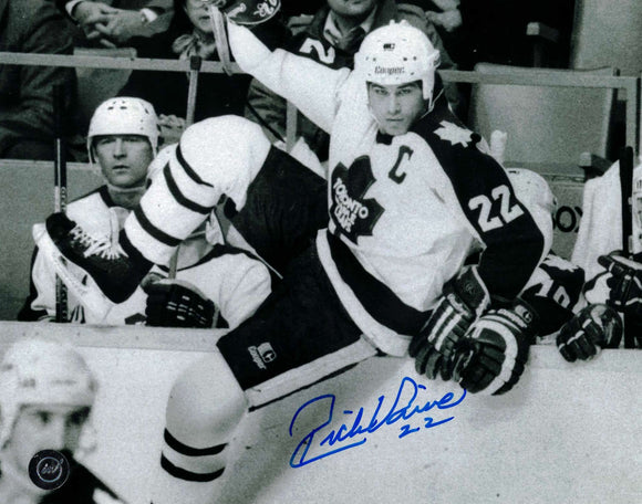 Rick Vaive Toronto Maple Leafs Autographed 8x10 Game Action Photo