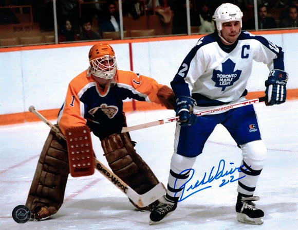 Rick Vaive Toronto Maple Leafs Autographed 8x10 Action Photo