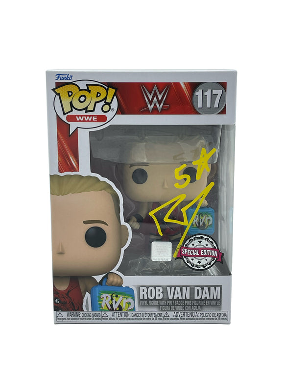 Rob Van Dam Autographed WWE Funko Pop #117