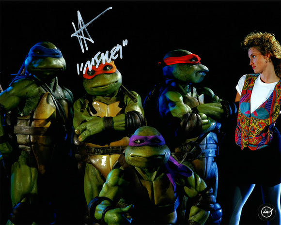 Robbie Rist Teenage Mutant Ninja Turtles Autographed 8x10