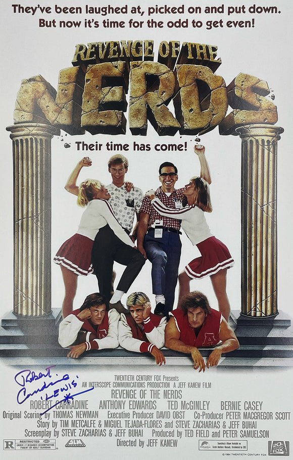 Robert Carradine Revenge of the Nerds Autographed 11x17 Mini Poster