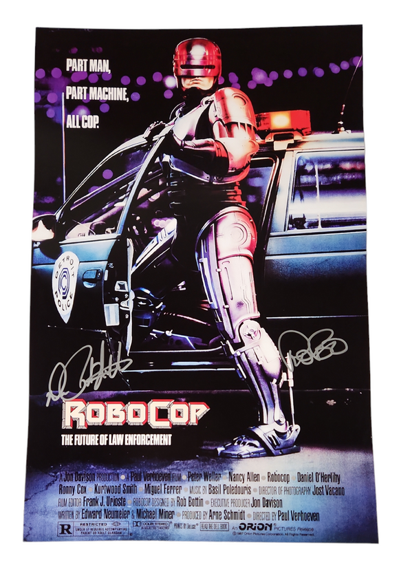 Peter Weller Robocop Autographed 11x17 Poster