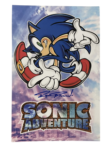 Ryan Drummond Sonic Adventure Autographed 11x17 Poster
