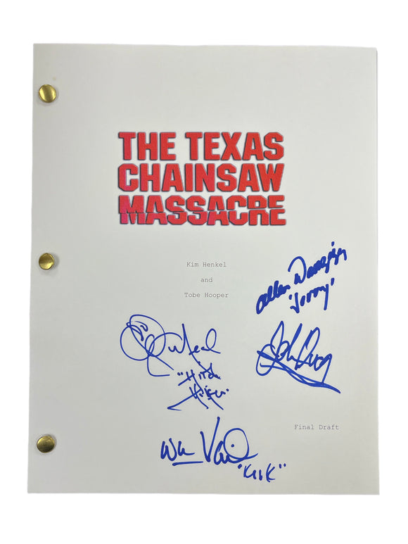 Cast Autographed The Texas Chainsaw Massacre (1974) Script