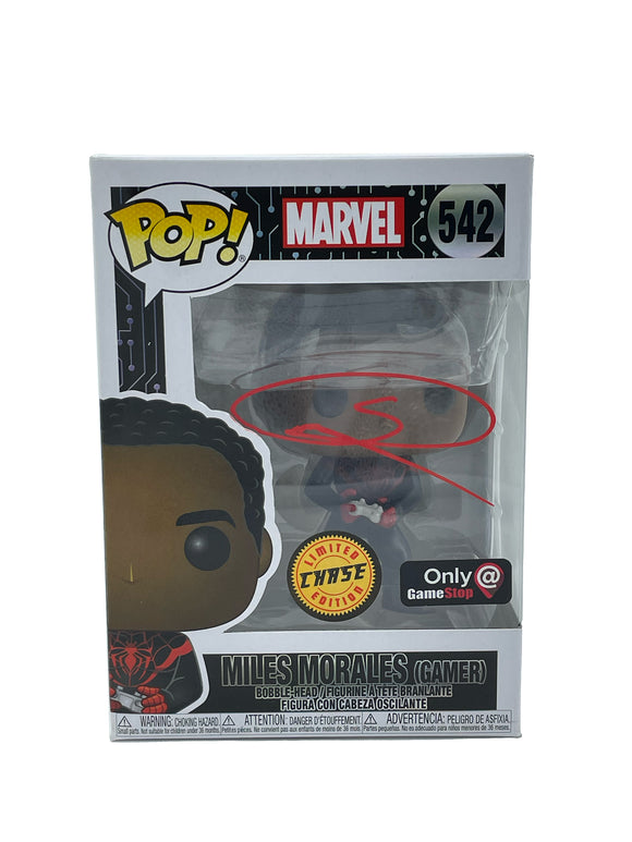 Shameik Moore Autographed Spider-Man Miles Morales Funko Pop #542