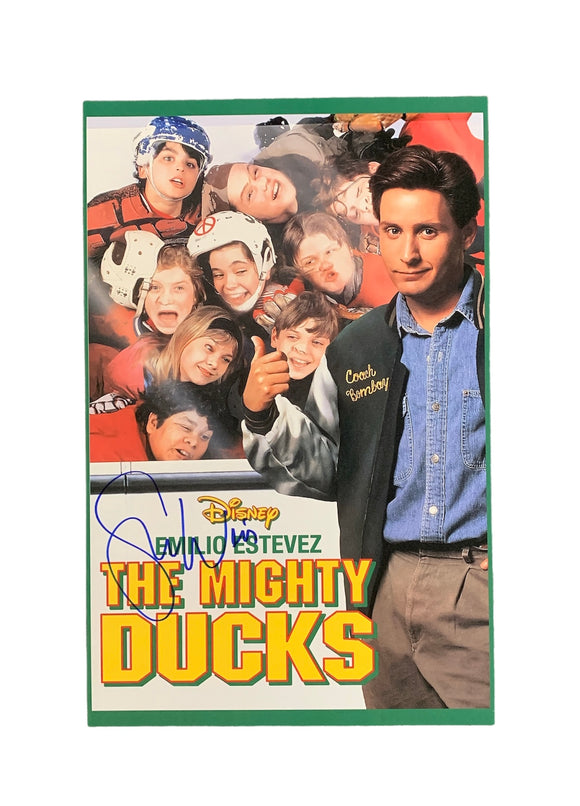 Shaun Weiss Autographed the Mighty Ducks Mini Poster
