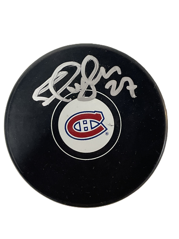 Shayne Corson Montreal Canadiens Signed Puck