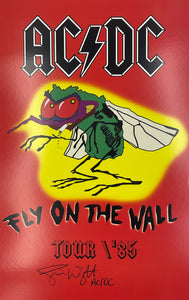 Simon Wright AC/DC Fly on the Wall Autographed 11x17 Mini Poster