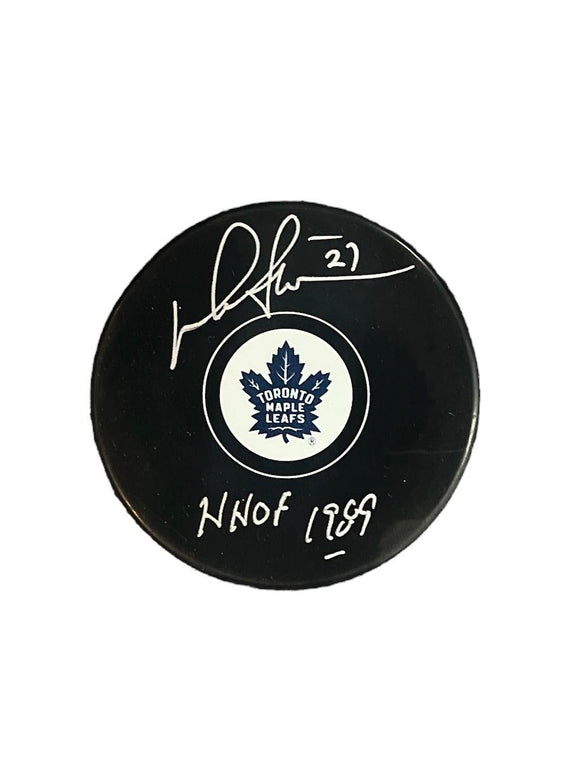 Darryl Sittler Toronto Maple Leafs Autographed Puck