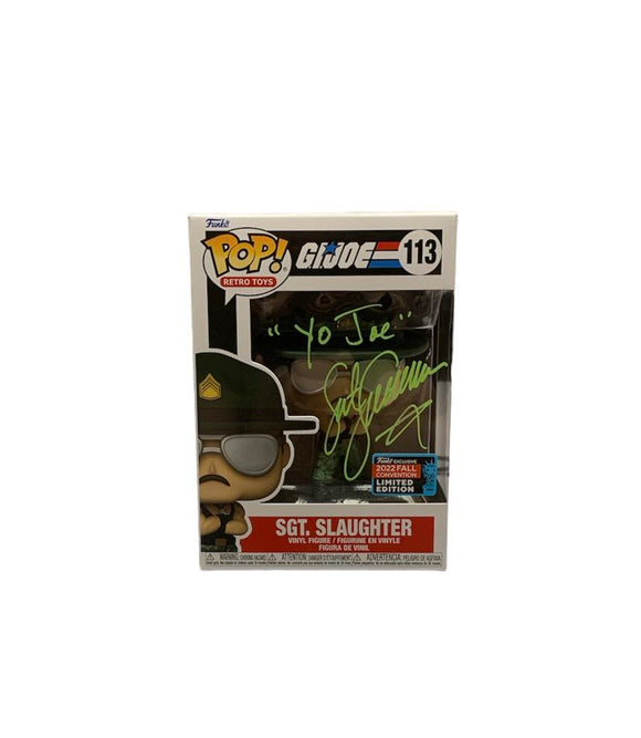 Sgt. Slaughter G.I. JOE Autographed Funko Pop