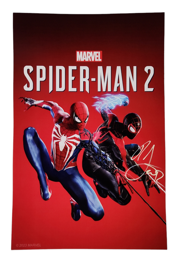 Nadji Jeter Autographed Marvels Spider-Man 2 Video Game 11x17  Poster