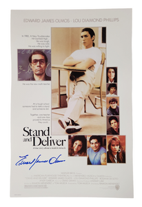 Edward James Olmos Autographed Stand and Deliver 11x17 Poster