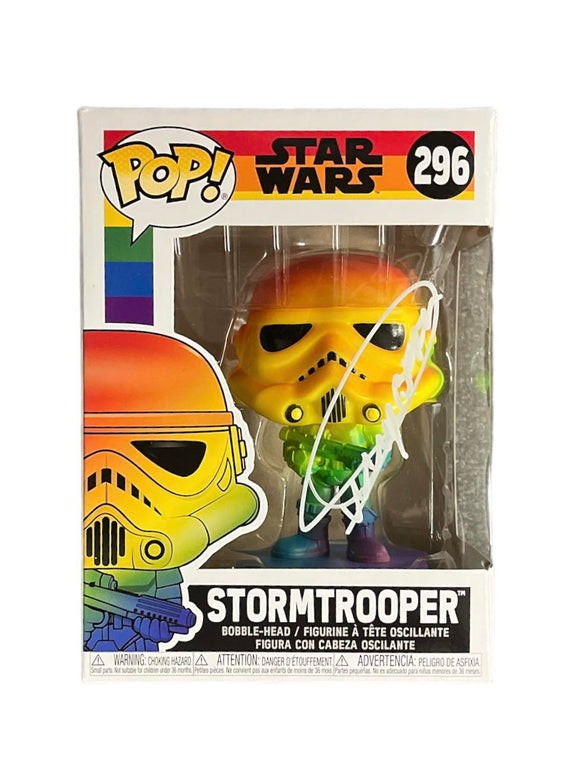 Dickey Beer as Stormtrooper in Return of the Jedi Autographed Funko Variation