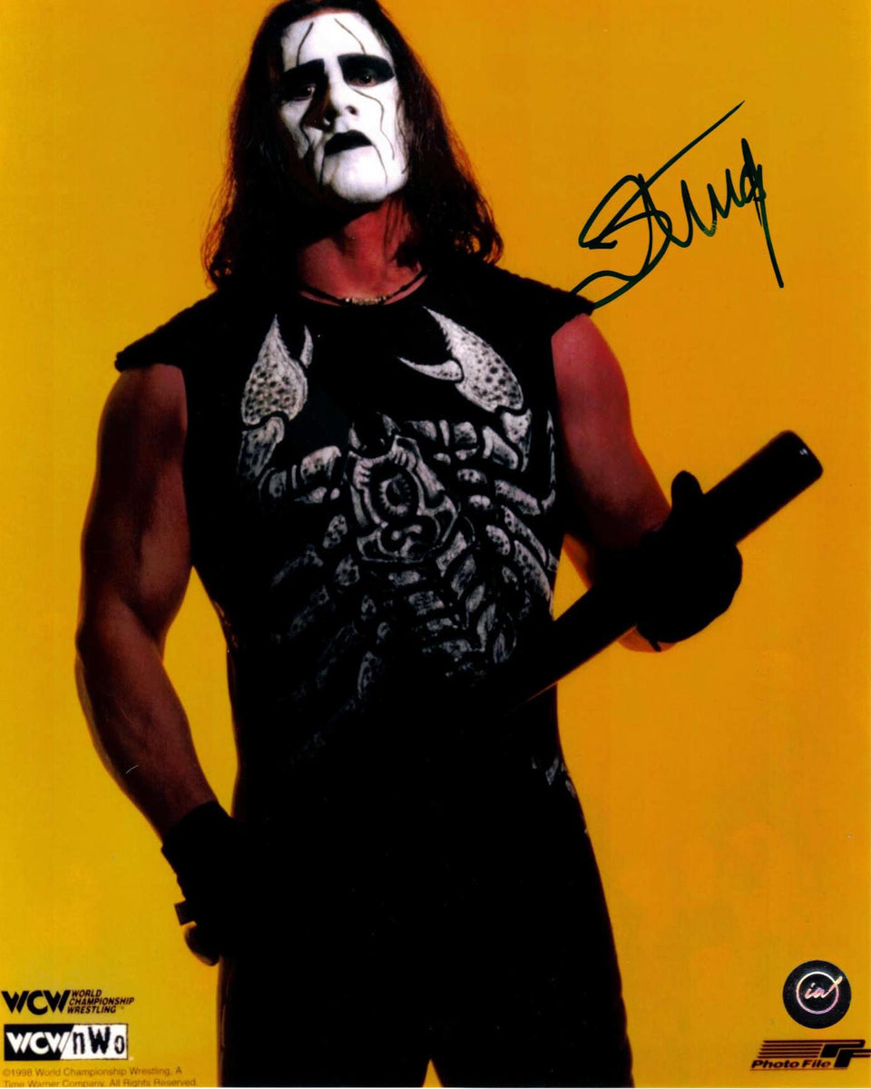 Sting Autographed 8x10 WCW Promo Photo – Icon Autographs