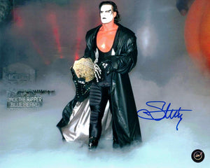 Sting Autographed 8x10 WCW Halloween Havoc