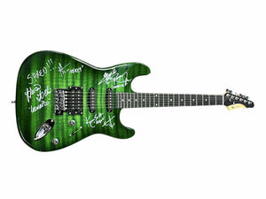 Teenage Mutant Ninja Turtles Cast Autographed Electric Guitar