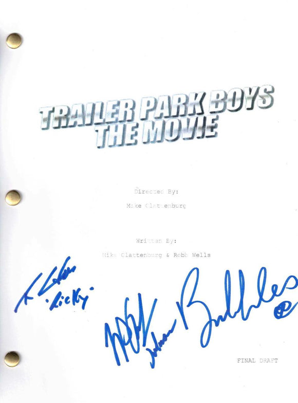 Trailer Park Boys replica movie Script Cover