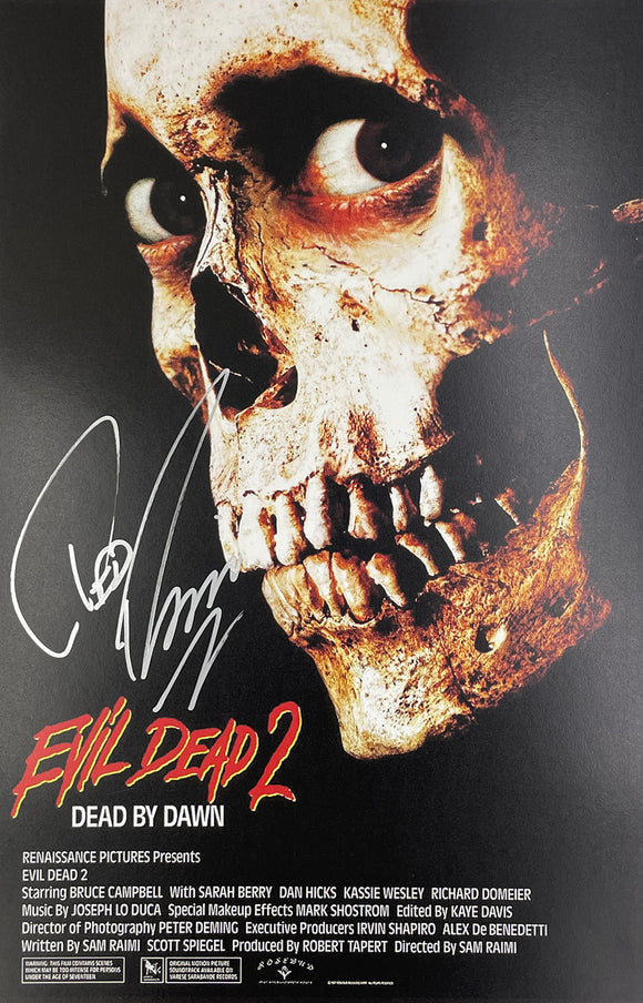 Ted Raimi The Evil Dead 2 Autographed 11x17 Poster