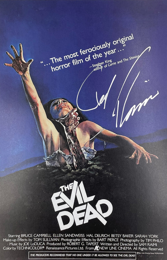 Ted Raimi The Evil Dead Autographed 11x17 Poster