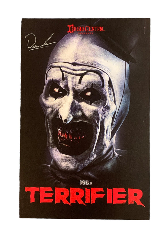 Damien Leone Terrifier Autographed Mini Poster